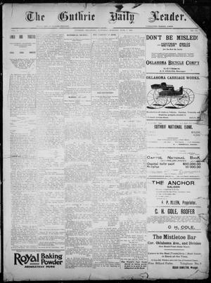 Primary view of object titled 'The Guthrie Daily Leader. (Guthrie, Okla.), Vol. 7, No. 151, Ed. 1, Saturday, June 6, 1896'.