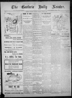 Primary view of object titled 'The Guthrie Daily Leader. (Guthrie, Okla.), Vol. 8, No. 105, Ed. 1, Saturday, October 3, 1896'.