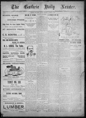 The Guthrie Daily Leader. (Guthrie, Okla.), Vol. 8, No. 118, Ed. 1, Sunday, October 18, 1896
