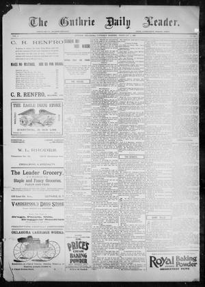 The Guthrie Daily Leader. (Guthrie, Okla.), Vol. 9, No. 55, Ed. 1, Thursday, February 4, 1897