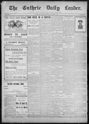The Guthrie Daily Leader. (Guthrie, Okla.), Vol. 10, No. 133, Ed. 1, Wednesday, November 3, 1897
