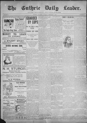 Primary view of object titled 'The Guthrie Daily Leader. (Guthrie, Okla.), Vol. 11, No. 69, Ed. 1, Saturday, February 19, 1898'.