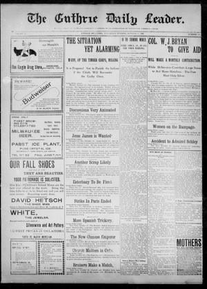 The Guthrie Daily Leader. (Guthrie, Okla.), Vol. 12, No. 116, Ed. 1, Wednesday, October 12, 1898
