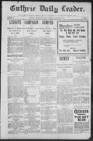 Guthrie Daily Leader. (Guthrie, Okla.), Vol. 14, No. 133, Ed. 1, Friday, November 3, 1899