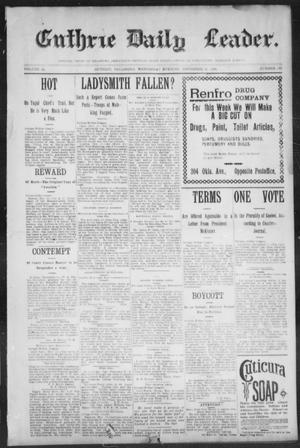 Guthrie Daily Leader. (Guthrie, Okla.), Vol. 14, No. 143, Ed. 1, Wednesday, November 15, 1899