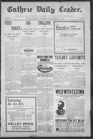 Guthrie Daily Leader. (Guthrie, Okla.), Vol. 15, No. 69, Ed. 1, Wednesday, February 21, 1900