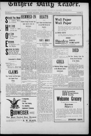 Guthrie Daily Leader. (Guthrie, Okla.), Vol. 16, No. 25, Ed. 1, Wednesday, June 27, 1900