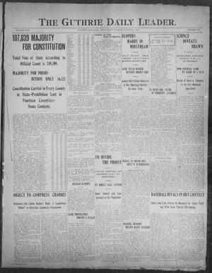 The Guthrie Daily Leader. (Guthrie, Okla.), Vol. 29, No. 135, Ed. 1, Wednesday, October 9, 1907