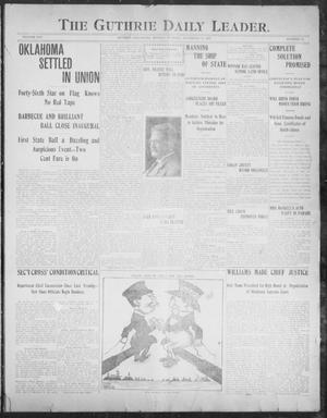 The Guthrie Daily Leader. (Guthrie, Okla.), Vol. 30, No. 12, Ed. 1, Monday, November 18, 1907