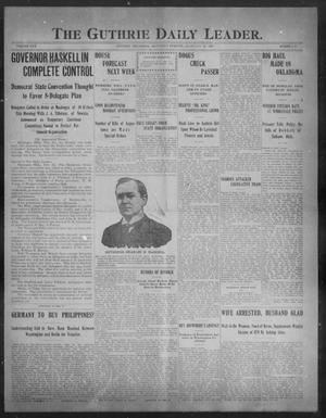 The Guthrie Daily Leader. (Guthrie, Okla.), Vol. 30, No. 87, Ed. 1, Saturday, February 22, 1908
