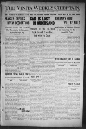 The Vinita Weekly Chieftain. (Vinita, Okla.), Vol. 25, No. 3, Ed. 1 Thursday, September 20, 1906