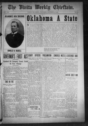 The Vinita Weekly Chieftain. (Vinita, Okla.), Vol. 25, No. 24, Ed. 1 Thursday, November 21, 1907