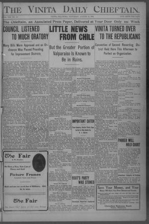 The Vinita Daily Chieftain. (Vinita, Okla.), Vol. 8, No. 247, Ed. 1 Saturday, August 18, 1906