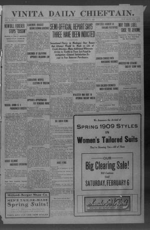 Vinita Daily Chieftain. (Vinita, Okla.), Vol. 10, No. 248, Ed. 1 Wednesday, January 27, 1909