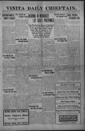 Vinita Daily Chieftain. (Vinita, Okla.), Vol. 12, No. 137, Ed. 1 Wednesday, September 28, 1910