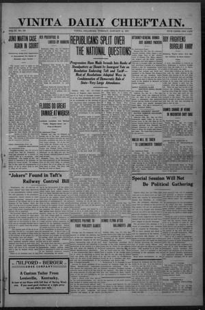 Vinita Daily Chieftain. (Vinita, Okla.), Vol. 11, No. 235, Ed. 1 Tuesday, January 18, 1910
