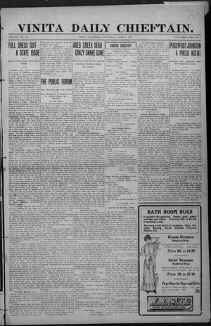 Vinita Daily Chieftain. (Vinita, Okla.), Vol. 13, No. 296, Ed. 1 Saturday, April 6, 1912