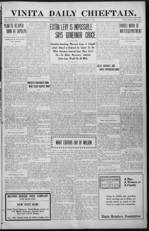 Vinita Daily Chieftain. (Vinita, Okla.), Vol. 13, No. 181, Ed. 1 Wednesday, November 22, 1911