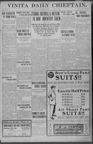 Vinita Daily Chieftain. (Vinita, Okla.), Vol. 10, No. 245, Ed. 1 Saturday, January 23, 1909