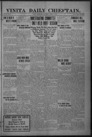Vinita Daily Chieftain. (Vinita, Okla.), Vol. 12, No. 97, Ed. 1 Thursday, August 11, 1910