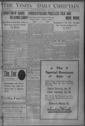 The Vinita Daily Chieftain. (Vinita, Okla.), Vol. 9, No. 65, Ed. 1 Tuesday, January 22, 1907