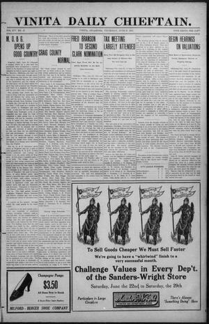 Vinita Daily Chieftain. (Vinita, Okla.), Vol. 14, No. 47, Ed. 1 Thursday, June 20, 1912