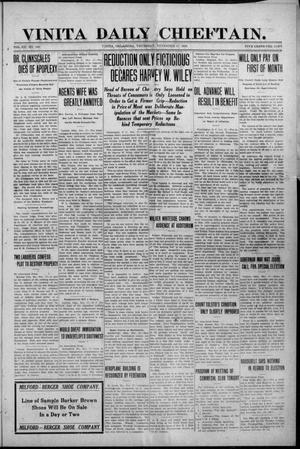 Vinita Daily Chieftain. (Vinita, Okla.), Vol. 12, No. 180, Ed. 1 Thursday, November 17, 1910