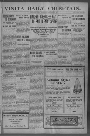 Vinita Daily Chieftain. (Vinita, Okla.), Vol. 10, No. 135, Ed. 1 Wednesday, September 16, 1908