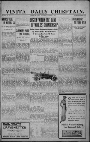 Vinita Daily Chieftain. (Vinita, Okla.), Vol. 14, No. 142, Ed. 1 Saturday, October 12, 1912