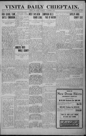 Vinita Daily Chieftain. (Vinita, Okla.), Vol. 14, No. 176, Ed. 1 Thursday, November 21, 1912