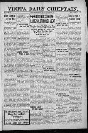Vinita Daily Chieftain. (Vinita, Okla.), Vol. 12, No. 189, Ed. 1 Tuesday, November 29, 1910