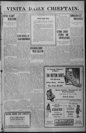 Vinita Daily Chieftain. (Vinita, Okla.), Vol. 13, No. 211, Ed. 1 Friday, December 29, 1911