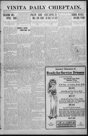Vinita Daily Chieftain. (Vinita, Okla.), Vol. 13, No. 215, Ed. 1 Wednesday, January 3, 1912