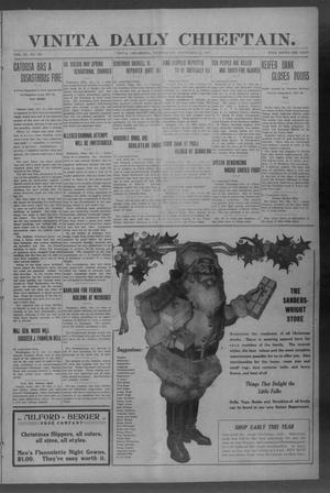 Primary view of object titled 'Vinita Daily Chieftain. (Vinita, Okla.), Vol. 11, No. 207, Ed. 1 Wednesday, December 15, 1909'.