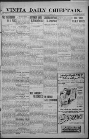 Vinita Daily Chieftain. (Vinita, Okla.), Vol. 13, No. 297, Ed. 1 Monday, April 8, 1912
