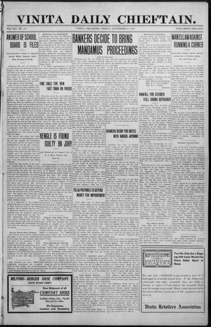 Vinita Daily Chieftain. (Vinita, Okla.), Vol. 13, No. 171, Ed. 1 Friday, November 10, 1911