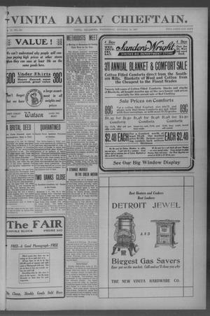 Vinita Daily Chieftain. (Vinita, Okla.), Vol. 9, No. 303, Ed. 1 Wednesday, October 30, 1907