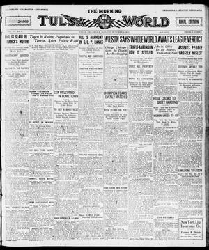 The Morning Tulsa Daily World (Tulsa, Okla.), Vol. 15, No. 6, Ed. 1, Monday, October 4, 1920
