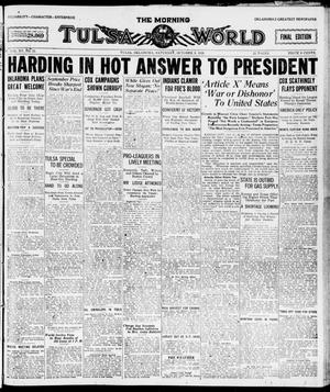 The Morning Tulsa Daily World (Tulsa, Okla.), Vol. 15, No. 11, Ed. 1, Saturday, October 9, 1920