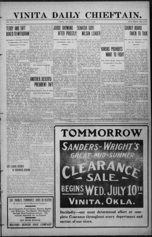 Vinita Daily Chieftain. (Vinita, Okla.), Vol. 14, No. 62, Ed. 1 Tuesday, July 9, 1912