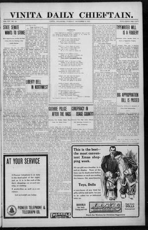 Vinita Daily Chieftain. (Vinita, Okla.), Vol. 14, No. 191, Ed. 1 Tuesday, December 10, 1912
