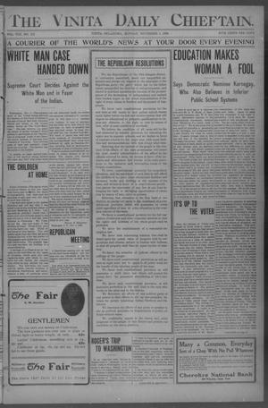 The Vinita Daily Chieftain. (Vinita, Okla.), Vol. 8, No. 313, Ed. 1 Monday, November 5, 1906