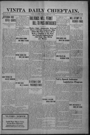Vinita Daily Chieftain. (Vinita, Okla.), Vol. 11, No. 258, Ed. 1 Monday, February 14, 1910