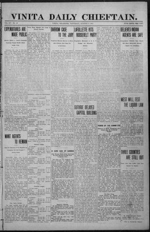 Vinita Daily Chieftain. (Vinita, Okla.), Vol. 14, No. 96, Ed. 1 Saturday, August 17, 1912