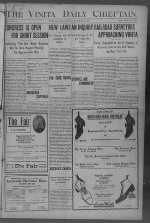 The Vinita Daily Chieftain. (Vinita, Okla.), Vol. 9, No. 24, Ed. 1 Monday, December 3, 1906