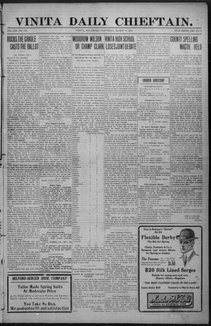 Vinita Daily Chieftain. (Vinita, Okla.), Vol. 13, No. 272, Ed. 1 Saturday, March 9, 1912