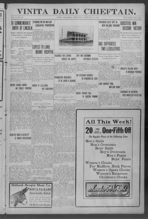 Vinita Daily Chieftain. (Vinita, Okla.), Vol. 10, No. 260, Ed. 1 Wednesday, February 10, 1909