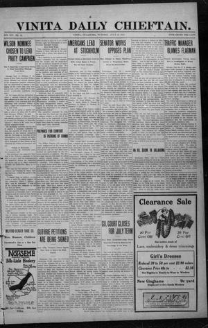 Vinita Daily Chieftain. (Vinita, Okla.), Vol. 14, No. 68, Ed. 1 Tuesday, July 16, 1912