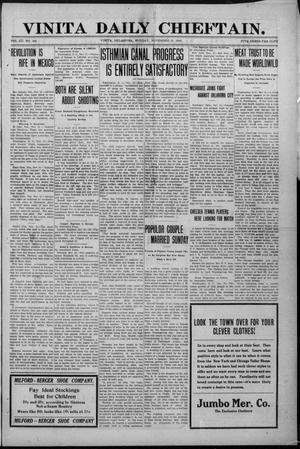 Vinita Daily Chieftain. (Vinita, Okla.), Vol. 12, No. 183, Ed. 1 Monday, November 21, 1910