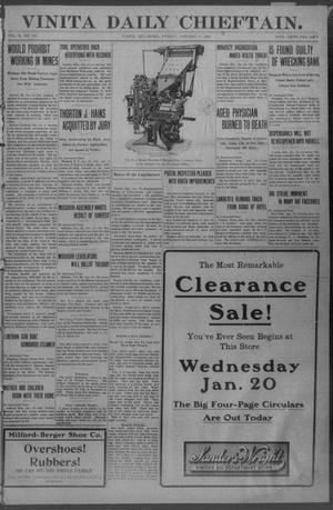Vinita Daily Chieftain. (Vinita, Okla.), Vol. 10, No. 238, Ed. 1 Friday, January 15, 1909